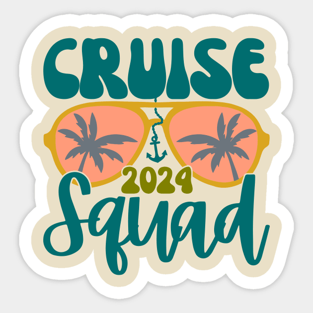 Cruise 2024 Squad Cruise 2024 Squad Sticker TeePublic